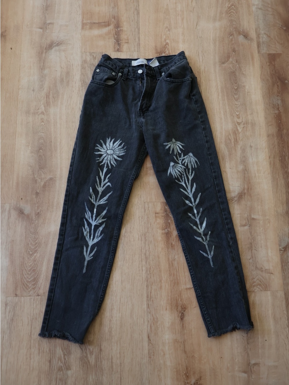 Sister Nettle Printed Gap Classic Denim Vintage Jeans Size 26 Slow Fashion